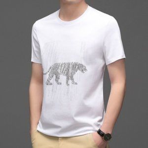 Light luxury high-end brand men's short sleeve summer business leisure quick dry